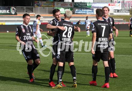 Fussball Bundesliga. RZ Pellets WAC gegen LASK. Torjubel Dominik Frieser  (LASK). Wolfsberg, am 7.6.2020.
Foto: Kuess
www.qspictures.net

---
pressefotos, pressefotografie, kuess, qs, qspictures, sport, bild, bilder, bilddatenbank