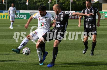 Fussball Bundesliga. RZ Pellets WAC gegen LASK. Milos Jojic, (WAC),   Gernot Trauner  (LASK). Wolfsberg, am 7.6.2020.
Foto: Kuess
www.qspictures.net

---
pressefotos, pressefotografie, kuess, qs, qspictures, sport, bild, bilder, bilddatenbank