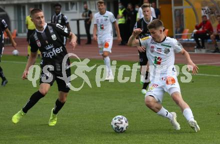 Fussball Bundesliga. RZ Pellets WAC gegen LASK. Romano Christian Schmid,  (WAC),  Reinhold Ranftl (LASK). Wolfsberg, am 7.6.2020.
Foto: Kuess
www.qspictures.net

---
pressefotos, pressefotografie, kuess, qs, qspictures, sport, bild, bilder, bilddatenbank