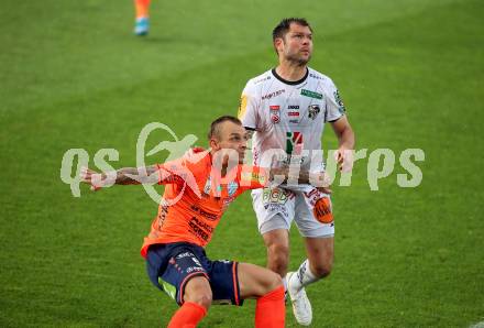 Fussball. Tipico Bundesliga. RZ Pellets WAC gegen TSV Prolactal Hartberg. Nemanja Rnic (WAC), Rajko Rep (Hartberg). Wolfsberg, am 10.6.2020.
Foto: Kuess
www.qspictures.net

---
pressefotos, pressefotografie, kuess, qs, qspictures, sport, bild, bilder, bilddatenbank
