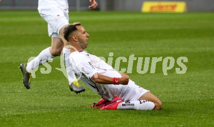 Fussball. 2. Liga. SK Austria Klagenfurt gegen SV Licht-Loidl Lafnitz.  Torjubel Okan Aydin (Klagenfurt). Klagenfurt, am 14.6.2020.
Foto: Kuess
www.qspictures.net
---
pressefotos, pressefotografie, kuess, qs, qspictures, sport, bild, bilder, bilddatenbank