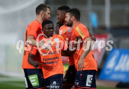 Fussball. Tipico Bundesliga. RZ Pellets WAC gegen TSV Prolactal Hartberg.  Torjubel Dario Tadic (Hartberg). Wolfsberg, am 10.6.2020.
Foto: Kuess
www.qspictures.net

---
pressefotos, pressefotografie, kuess, qs, qspictures, sport, bild, bilder, bilddatenbank