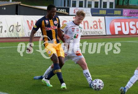 Fussball. Tipico Bundesliga. RZ Pellets WAC gegen Red Bull Salzburg. Kai Lukas Stratznig, (WAC), Enock Mwepu   (Salzburg). Wolfsberg, am 17.6.2020.
Foto: Kuess
www.qspictures.net

---
pressefotos, pressefotografie, kuess, qs, qspictures, sport, bild, bilder, bilddatenbank