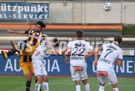 Fussball. Tipico Bundesliga. RZ Pellets WAC gegen Red Bull Salzburg. Michael Novak,  (WAC),  Ramalho Silva Andre (Salzburg). Wolfsberg, am 17.6.2020.
Foto: Kuess
www.qspictures.net

---
pressefotos, pressefotografie, kuess, qs, qspictures, sport, bild, bilder, bilddatenbank