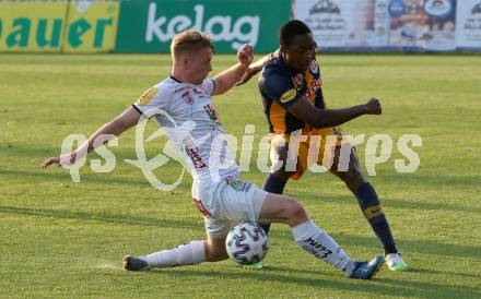 Fussball. Tipico Bundesliga. RZ Pellets WAC gegen Red Bull Salzburg. Kai Lukas Stratznig,  (WAC), Enock Mwepu  (Salzburg). Wolfsberg, am 17.6.2020.
Foto: Kuess
www.qspictures.net

---
pressefotos, pressefotografie, kuess, qs, qspictures, sport, bild, bilder, bilddatenbank