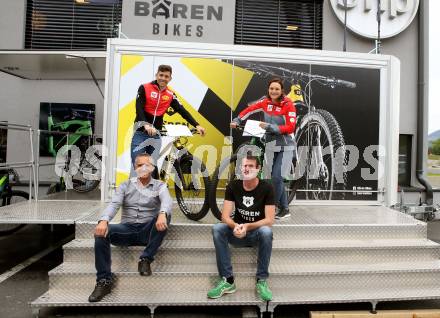 Nordische Kombination. Ski Alpin. Pressekonferenz. Baeren Bikes. Philipp Orter, Ramona Siebenhofer; v. Franz Petschnig, Hannes Hempel. St. Jakob/Ros. 16.5.2020.
Foto: Kuess
www.qspictures.net

---
pressefotos, pressefotografie, kuess, qs, qspictures, sport, bild, bilder, bilddatenbank