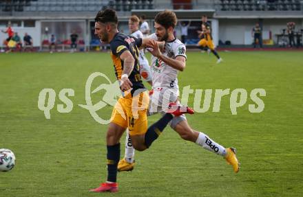Fussball. Tipico Bundesliga. RZ Pellets WAC gegen Red Bull Salzburg. Michael Novak,   (WAC),  Dominik Szoboszlai (Salzburg). Wolfsberg, am 17.6.2020.
Foto: Kuess
www.qspictures.net

---
pressefotos, pressefotografie, kuess, qs, qspictures, sport, bild, bilder, bilddatenbank