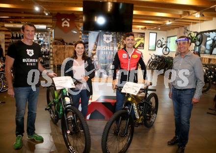 Nordische Kombination. Ski Alpin. Pressekonferenz. Baeren Bikes. Hannes Hempel,  Ramona Siebenhofer, Philipp Orter, Franz Petschnig. St. Jakob/Ros. 16.5.2020.
Foto: Kuess
www.qspictures.net

---
pressefotos, pressefotografie, kuess, qs, qspictures, sport, bild, bilder, bilddatenbank