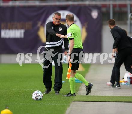 Fussball. 2. Liga. SK Austria Klagenfurt gegen SV Licht-Loidl Lafnitz.  Trainer Robert Micheu (Klagenfurt). Klagenfurt, am 14.6.2020.
Foto: Kuess
www.qspictures.net
---
pressefotos, pressefotografie, kuess, qs, qspictures, sport, bild, bilder, bilddatenbank