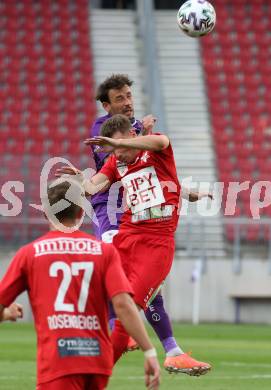 Fussball. 2. Liga. SK Austria Klagenfurt gegen Grazer AK 1902. Philipp Huetter (Klagenfurt), Slobodan Mihajlovic (Graz). Klagenfurt, am 23.6.2020.
Foto: Kuess
www.qspictures.net
---
pressefotos, pressefotografie, kuess, qs, qspictures, sport, bild, bilder, bilddatenbank