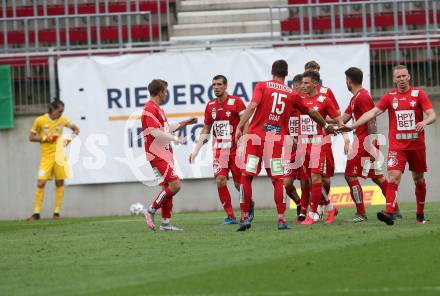 Fussball. 2. Liga. SK Austria Klagenfurt gegen Grazer AK 1902. Torjubel GAK. Klagenfurt, am 23.6.2020.
Foto: Kuess
www.qspictures.net
---
pressefotos, pressefotografie, kuess, qs, qspictures, sport, bild, bilder, bilddatenbank