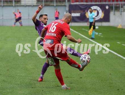 Fussball. 2. Liga. SK Austria Klagenfurt gegen Grazer AK 1902. Okan Aydin, (Klagenfurt), Peter Kozissnik (Graz). Klagenfurt, am 23.6.2020.
Foto: Kuess
www.qspictures.net
---
pressefotos, pressefotografie, kuess, qs, qspictures, sport, bild, bilder, bilddatenbank