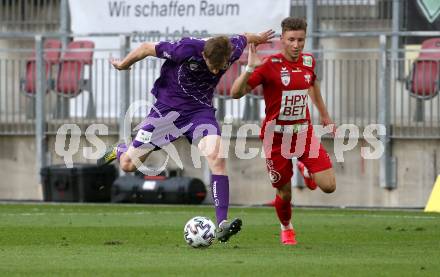 Fussball. 2. Liga. SK Austria Klagenfurt gegen Grazer AK 1902. Scott Fitzgerald Kennedy (Klagenfurt), Slobodan Mihajlovic (Graz). Klagenfurt, am 23.6.2020.
Foto: Kuess
www.qspictures.net
---
pressefotos, pressefotografie, kuess, qs, qspictures, sport, bild, bilder, bilddatenbank