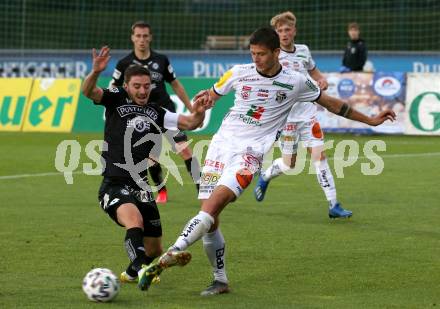 Fussball. Tipico Bundesliga. RZ Pellets WAC gegen SK Sturm Graz. Stefan Goelles,  (WAC), Otar Kiteishvili  (Graz). Wolfsberg, am 24.6.2020.
Foto: Kuess
www.qspictures.net

---
pressefotos, pressefotografie, kuess, qs, qspictures, sport, bild, bilder, bilddatenbank