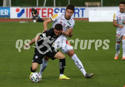 Fussball. Tipico Bundesliga. RZ Pellets WAC gegen SK Sturm Graz. Stefan Goelles,  (WAC), Otar Kiteishvili  (Graz). Wolfsberg, am 24.6.2020.
Foto: Kuess
www.qspictures.net

---
pressefotos, pressefotografie, kuess, qs, qspictures, sport, bild, bilder, bilddatenbank
