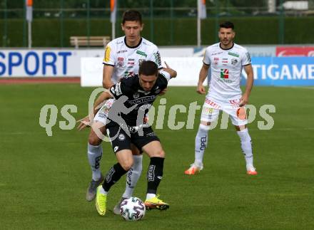 Fussball. Tipico Bundesliga. RZ Pellets WAC gegen SK Sturm Graz. Stefan Goelles,  (WAC), Otar Kiteishvili  (Graz). Wolfsberg, am 24.6.2020.
Foto: Kuess
www.qspictures.net

---
pressefotos, pressefotografie, kuess, qs, qspictures, sport, bild, bilder, bilddatenbank