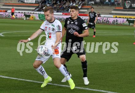 Fussball. Tipico Bundesliga. RZ Pellets WAC gegen SK Sturm Graz. Marc Andre Schmerboeck,  (WAC), Ivan Ljubic  (Graz). Wolfsberg, am 24.6.2020.
Foto: Kuess
www.qspictures.net

---
pressefotos, pressefotografie, kuess, qs, qspictures, sport, bild, bilder, bilddatenbank
