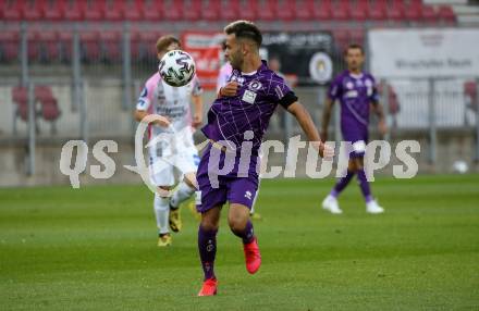 Fussball. 2. Liga. SK Austria Klagenfurt gegen FC Juniors Oberoesterreich.  Okan Aydin (Klagenfurt). Klagenfurt, am 4.7.2020.
Foto: Kuess
www.qspictures.net
---
pressefotos, pressefotografie, kuess, qs, qspictures, sport, bild, bilder, bilddatenbank
