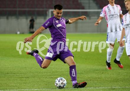Fussball. 2. Liga. SK Austria Klagenfurt gegen FC Juniors Oberoesterreich.  Darijo Pecirep (Klagenfurt). Klagenfurt, am 4.7.2020.
Foto: Kuess
www.qspictures.net
---
pressefotos, pressefotografie, kuess, qs, qspictures, sport, bild, bilder, bilddatenbank
