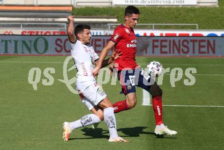Fussball. Tipico Bundesliga. RZ Pellets WAC gegen SK Rapid Wien. Milos Jojic,  (WAC), Leo Greiml  (Rapid). Wolfsberg, am 5.7.2020.
Foto: Kuess
www.qspictures.net

---
pressefotos, pressefotografie, kuess, qs, qspictures, sport, bild, bilder, bilddatenbank