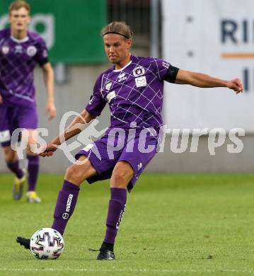 Fussball. 2. Liga. SK Austria Klagenfurt gegen FC Juniors Oberoesterreich.  Patrick Greil (Klagenfurt). Klagenfurt, am 4.7.2020.
Foto: Kuess
www.qspictures.net
---
pressefotos, pressefotografie, kuess, qs, qspictures, sport, bild, bilder, bilddatenbank