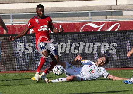 Fussball. Tipico Bundesliga. RZ Pellets WAC gegen SK Rapid Wien. Michael Novak,  (WAC),  Kelvin Arase (Rapid). Wolfsberg, am 5.7.2020.
Foto: Kuess
www.qspictures.net

---
pressefotos, pressefotografie, kuess, qs, qspictures, sport, bild, bilder, bilddatenbank