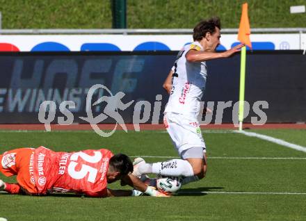 Fussball. Tipico Bundesliga. RZ Pellets WAC gegen SK Rapid Wien. Christopher Wernitznig, (WAC), Paul Gartler   (Rapid). Wolfsberg, am 5.7.2020.
Foto: Kuess
www.qspictures.net

---
pressefotos, pressefotografie, kuess, qs, qspictures, sport, bild, bilder, bilddatenbank