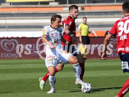 Fussball. Tipico Bundesliga. RZ Pellets WAC gegen SK Rapid Wien. Christopher Wernitznig, (WAC), Christoph Knasmuellner   (Rapid). Wolfsberg, am 5.7.2020.
Foto: Kuess
www.qspictures.net

---
pressefotos, pressefotografie, kuess, qs, qspictures, sport, bild, bilder, bilddatenbank