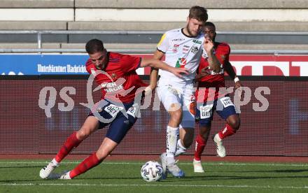 Fussball. Tipico Bundesliga. RZ Pellets WAC gegen SK Rapid Wien. Dominik Baumgartner,  (WAC), Ercan Kara  (Rapid). Wolfsberg, am 5.7.2020.
Foto: Kuess
www.qspictures.net

---
pressefotos, pressefotografie, kuess, qs, qspictures, sport, bild, bilder, bilddatenbank