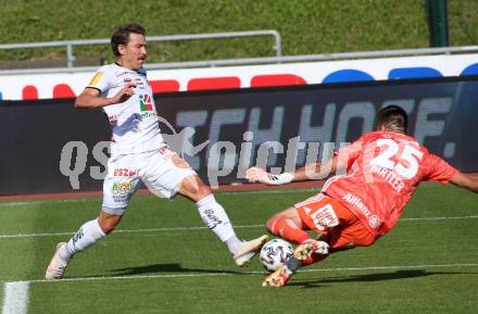Fussball. Tipico Bundesliga. RZ Pellets WAC gegen SK Rapid Wien. Christopher Wernitznig,  (WAC),  Paul Gartler (Rapid). Wolfsberg, am 5.7.2020.
Foto: Kuess
www.qspictures.net

---
pressefotos, pressefotografie, kuess, qs, qspictures, sport, bild, bilder, bilddatenbank