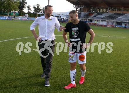 Fussball. Tipico Bundesliga. RZ Pellets WAC gegen SK Rapid Wien.  Jubel Trainer Ferdinand Feldhofer, Shon Zalman Weissmann(WAC). Wolfsberg, am 5.7.2020.
Foto: Kuess
www.qspictures.net

---
pressefotos, pressefotografie, kuess, qs, qspictures, sport, bild, bilder, bilddatenbank