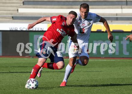 Fussball. Tipico Bundesliga. RZ Pellets WAC gegen SK Rapid Wien. Mario Leitgeb,  (WAC), Melih Ibrahimoglu  (Rapid). Wolfsberg, am 5.7.2020.
Foto: Kuess
www.qspictures.net

---
pressefotos, pressefotografie, kuess, qs, qspictures, sport, bild, bilder, bilddatenbank