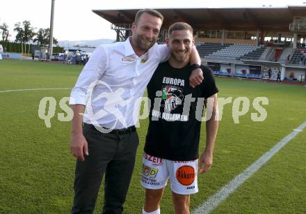 Fussball. Tipico Bundesliga. RZ Pellets WAC gegen SK Rapid Wien.  Jubel Trainer Ferdinand Feldhofer, Shon Zalman Weissmann(WAC). Wolfsberg, am 5.7.2020.
Foto: Kuess
www.qspictures.net

---
pressefotos, pressefotografie, kuess, qs, qspictures, sport, bild, bilder, bilddatenbank