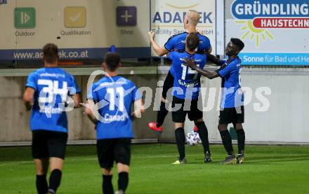 Fussball. 2. Liga. Amstetten gegen SK Austria Klagenfurt. Torjubel (Amstetten). Amstetten, am 24.7.2020.
Foto: Kuess
www.qspictures.net
---
pressefotos, pressefotografie, kuess, qs, qspictures, sport, bild, bilder, bilddatenbank