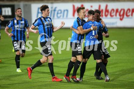 Fussball. 2. Liga. Amstetten gegen SK Austria Klagenfurt. Torjubel (Amstetten). Amstetten, am 24.7.2020.
Foto: Kuess
www.qspictures.net
---
pressefotos, pressefotografie, kuess, qs, qspictures, sport, bild, bilder, bilddatenbank