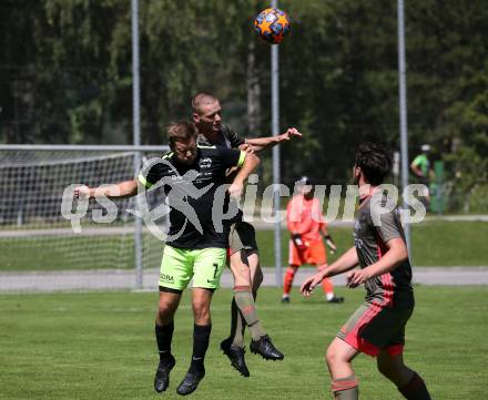 Fussball. 2. Klasse B. Kleinkirchheim gegen Draschitz. Mario Hubert Trattler (Kleinkirchheim),   Florian Kaiser (Draschitz). Kleinkirchheim, 1.8.2020.
Foto: Kuess
---
pressefotos, pressefotografie, kuess, qs, qspictures, sport, bild, bilder, bilddatenbank