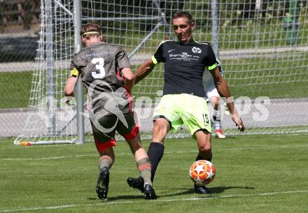 Fussball. 2. Klasse B. Kleinkirchheim gegen Draschitz. Max Unterwandling (Kleinkirchheim),  Christian Proprenter  (Draschitz). Kleinkirchheim, 1.8.2020.
Foto: Kuess
---
pressefotos, pressefotografie, kuess, qs, qspictures, sport, bild, bilder, bilddatenbank