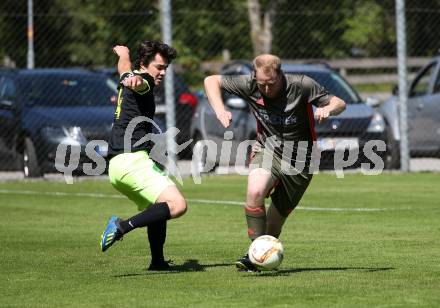 Fussball. 2. Klasse B. Kleinkirchheim gegen Draschitz. Thomas Gruber (Kleinkirchheim),  Mario Wolfgang Smole (Draschitz). Kleinkirchheim, 1.8.2020.
Foto: Kuess
---
pressefotos, pressefotografie, kuess, qs, qspictures, sport, bild, bilder, bilddatenbank