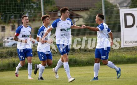 Fussball Kaerntner Liga. Kraig gegen Treibach. Torjubel Hanno Ulrich Wachernig (Treibach). Kraig, am 7.8.2020.
Foto: Kuess
---
pressefotos, pressefotografie, kuess, qs, qspictures, sport, bild, bilder, bilddatenbank