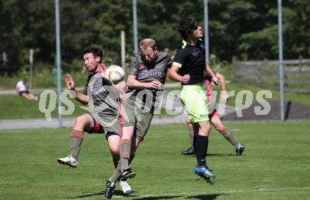 Fussball. 2. Klasse B. Kleinkirchheim gegen Draschitz. Thomas Gruber (Kleinkirchheim),  Mario Wolfgang Smole (Draschitz). Kleinkirchheim, 1.8.2020.
Foto: Kuess
---
pressefotos, pressefotografie, kuess, qs, qspictures, sport, bild, bilder, bilddatenbank