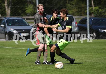 Fussball. 2. Klasse B. Kleinkirchheim gegen Draschitz. Thomas Gruber (Kleinkirchheim),  Mario Wolfgang Smole (Draschitz). Kleinkirchheim, 1.8.2020.
Foto: Kuess
---
pressefotos, pressefotografie, kuess, qs, qspictures, sport, bild, bilder, bilddatenbank