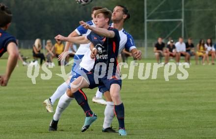 Fussball Kaerntner Liga. Kraig gegen Treibach.  Martin Franz Alexander Lamzari
 (Kraig), Florian Philipp Wieser (Treibach). Kraig, am 7.8.2020.
Foto: Kuess
---
pressefotos, pressefotografie, kuess, qs, qspictures, sport, bild, bilder, bilddatenbank
