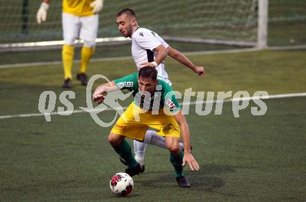 Fussball Regionalliga. Spittal gegen Voecklamarkt. Erwin Tiganj (Spittal),  Michael Eberl (Voecklamarkt). Spittal, 14.8.2020.
Foto: Kuess
---
pressefotos, pressefotografie, kuess, qs, qspictures, sport, bild, bilder, bilddatenbank