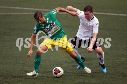 Fussball Regionalliga. Spittal gegen Voecklamarkt.  Michael Fellner (Spittal), Mattia Olivotto (Voecklamarkt). Spittal, 14.8.2020.
Foto: Kuess
---
pressefotos, pressefotografie, kuess, qs, qspictures, sport, bild, bilder, bilddatenbank