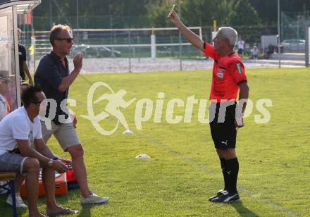 Fussball. Unterliga Ost. Austria Klagenfurt Amateure gegen ASK Klagenfurt. Matthias Dollinger, Trainer Dietmar Thuller, Schiedsrichter Karl Stark. Klagenfurt, 9.8.2020.
Foto: Kuess
---
pressefotos, pressefotografie, kuess, qs, qspictures, sport, bild, bilder, bilddatenbank