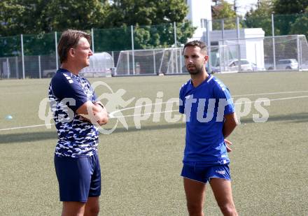 Fussball. 2. Liga. SK Austria Klagenfurt. Training.  Thomas Lenuweit, Markus Pink. Klagenfurt, am 17.8.2020.
Foto: Kuess
www.qspictures.net
---
pressefotos, pressefotografie, kuess, qs, qspictures, sport, bild, bilder, bilddatenbank