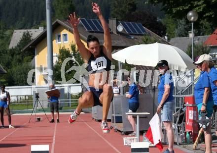 Leichtathletik.  Weitsprung. Veronika Watzek (KLC). Villach, am 8.8.2020.
Foto: Kuess
---
pressefotos, pressefotografie, kuess, qs, qspictures, sport, bild, bilder, bilddatenbank