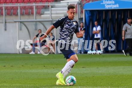 Fussball Testspiel. SK Austria Klagenfurt gegen SC Paderborn 07.  Oliver Markoutz (Klagenfurt). Klagenfurt, am 19.8.2020.
Foto: Kuess
www.qspictures.net
---
pressefotos, pressefotografie, kuess, qs, qspictures, sport, bild, bilder, bilddatenbank