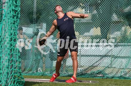 Leichtathletik.  Diskus. Gregor Glaboniat (KLC). Villach, am 8.8.2020.
Foto: Kuess
---
pressefotos, pressefotografie, kuess, qs, qspictures, sport, bild, bilder, bilddatenbank