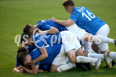 Fussball. Unterliga West. Matrei gegen Lienz. Torjubel  Mario Anton Berger (Matrei). Matrei, 15.8.2020.
Foto: Kuess
---
pressefotos, pressefotografie, kuess, qs, qspictures, sport, bild, bilder, bilddatenbank